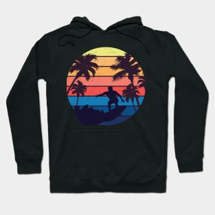 vintage summer surfer Hoodie